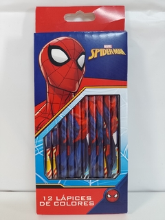 Lápices de Colores x 12 Unidades Spiderman Original Cresko Hombre Araña - comprar online