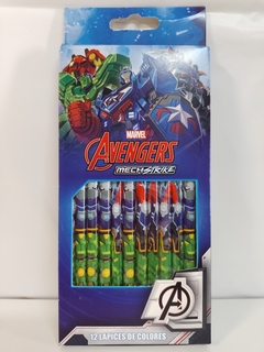 Lápices de Colores x 12 Unidades Avengers Original Cresko Los Vengadores - Aye & Marcos Toys