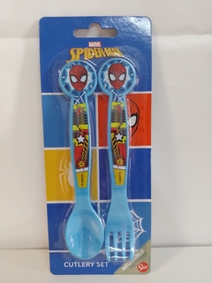 Set x 2 Cubiertos Spiderman Cuchara Tenedor Infantil - comprar online