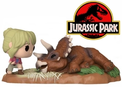 Funko Pop! Jurassic Park Dr. Sattler con Triceratops #1198