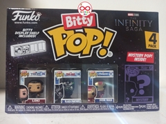 Funko Bitty Pop! Avengers The Infinity Saga Pack 4 ( Loki, Pantera Negra, Iron Man y 1 Misterioso ) en internet