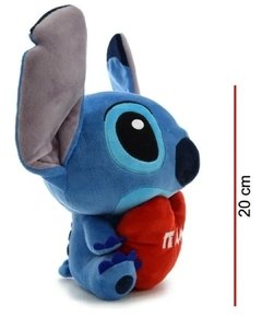 Peluche Stitch con Corazón Te Amo Original Disney - Lilo & Stitch - comprar online