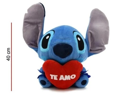 Peluche Stitch Original con Coraz n Te Amo Lilo Stitch