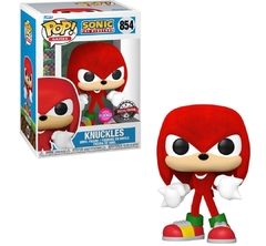 Funko Pop! Knucles Sonic the hedgehog Flocked #854