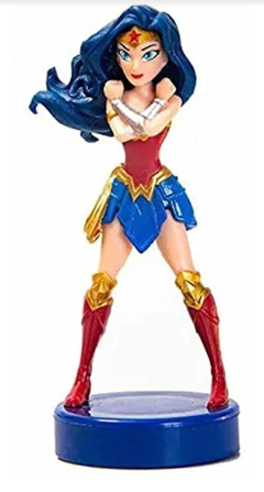 Figura de Acción Mujer Maravilla brazos cruzados Liga de la Justicia Sello Stampers DC Original