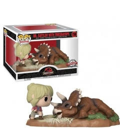 Funko Pop! Jurassic Park Dr. Sattler con Triceratops #1198 - comprar online