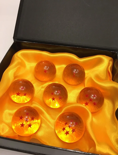 Esferas del Dragón x 7 Unidades con Caja Exhibidora - Dragon Ball - Aye & Marcos Toys