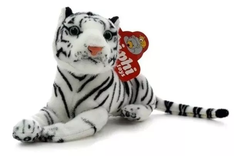 Peluche Tigre Blanco echado - 24 cms Phi Phi Toys en internet