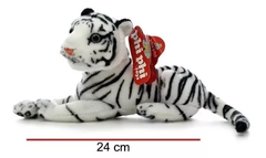 Peluche Tigre Blanco echado - 24 cms Phi Phi Toys