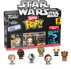 Funko Bitty Pop! Star Wars Pack 4 Obi Wan Jawa Luke Skywalker - Star Wars Original