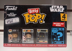 Funko Bitty Pop! Star Wars Pack 4 Obi Wan Jawa Luke Skywalker - Star Wars Original - Aye & Marcos Toys