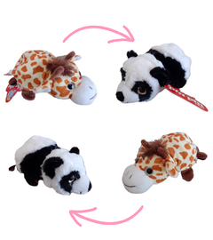 Peluche Reversible Jirafa / Oso Panda Animales Phi Phi Toys