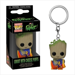 Funko Pop! Pocket Keychain Groot with cheese puffs