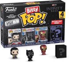 Funko Bitty Pop! Avengers The Infinity Saga Pack 4 ( Loki, Pantera Negra, Iron Man y 1 Misterioso )