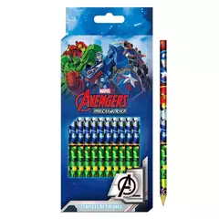 Lápices de Colores x 12 Unidades Avengers Original Cresko Los Vengadores