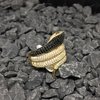 Anillo Serpiente con piedras en oro 18K