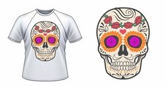 Camiseta Caveira Mexicana II na internet