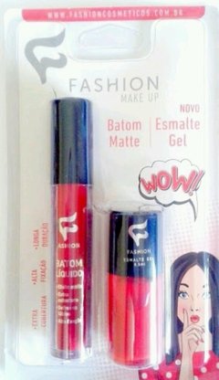 Kit de batom matte e esmalte em gel - comprar online