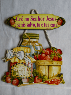 Quadro - Crê no Senhor Jesus e Será Salvo, Tu e a Tua Casa