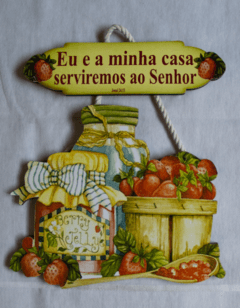 Quadro - Eu e a Minha Casa Serviremos ao Senhor