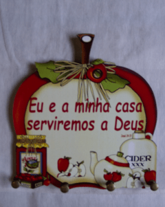 Quadro - Eu e a Minha Casa Serviremos a Deus