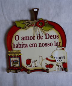 Quadro - O Amor de Deus Habita em Nosso Lar