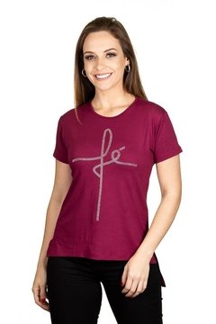 Camiseta Fé - Vermelho