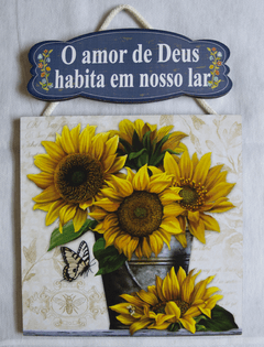 Quadro - O Amor de Deus Habita em Nosso Lar