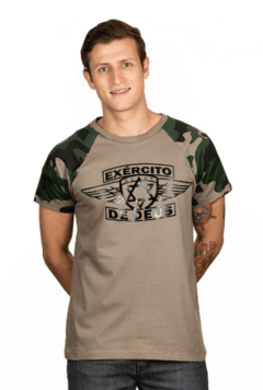 Camiseta Exército de Deus - Marrom