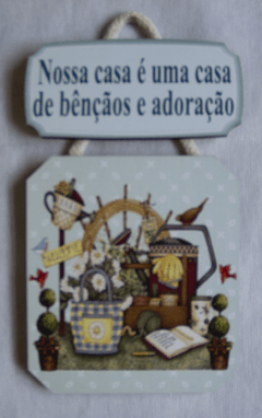 Quadro - Nossa Casa é uma Casa de Bênçãos e Adoração