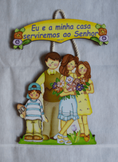 Quadro - Eu e a Minha Casa Serviremos ao Senhor