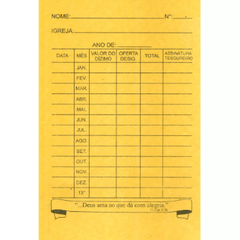 Envelope de Dízimo ( Pacote com 100)