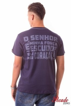 Camiseta Estrela de Davi - Azul Marinho - comprar online