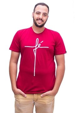 Camiseta Fé - Vermelho