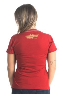 Camiseta Baby Look Mulher Virtuosa - Vermelho - comprar online