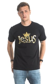 Camiseta Jesus Rei dos Reis - Preto