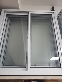 Ventana 100 x 110 CLASICA aluminio blanco con vidrios