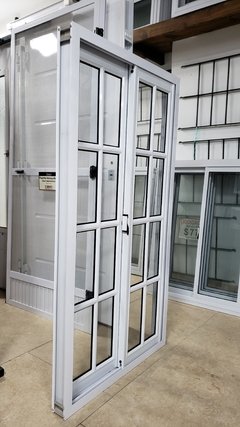 Ventana 80 x 150 CLASICA aluminio blanco con V/ Repartidos - comprar online