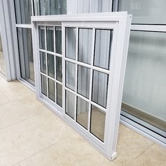 Ventana 150 x 110 REFORZADA aluminio blanco con V/ Repartidos - comprar online