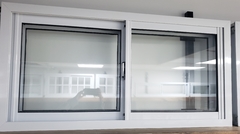 Ventana 120 x 60 CLASICA aluminio blanco con vidrios