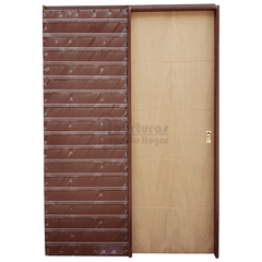 Puerta embutir cedro 4 buñas Liplac 70 x 15 (147 x 205 x 17 final) ch 18