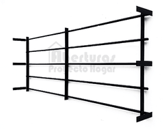 Reja HORIZONTAL para 150 x 60 alto (atornillada en la ventana) - comprar online