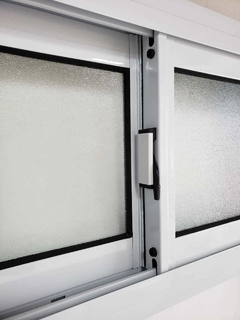 Ventana 60 x 40 REFORZADA aluminio blanco con vidrios - comprar online