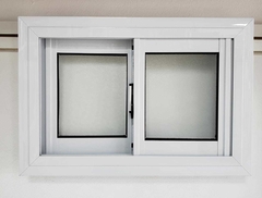 Ventana 60 x 40 REFORZADA aluminio blanco con vidrios - comprar online