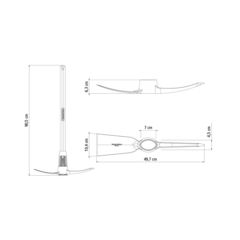 Picareta Alvião 5 C/Cabo 90Cm - Tramontina 77303553 - comprar online