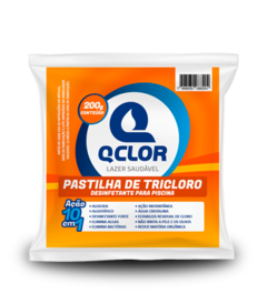 Pastilha Q Clor Desinfetante Para Piscina Tricloro - Q Clor