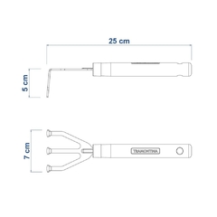 Ancinho 3 Dentes Com Cabo De Madeira | 77909001 - comprar online