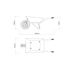 Carrinho Mão Extraforte 70L - Tramontina | 77714435 na internet