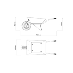 Carrinho Mão Extraforte 65L - Tramontina | 77714435 na internet