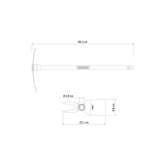 Sacho 2 Pontas Com Cabo 60Cm - Tramontina | 77802201 - comprar online